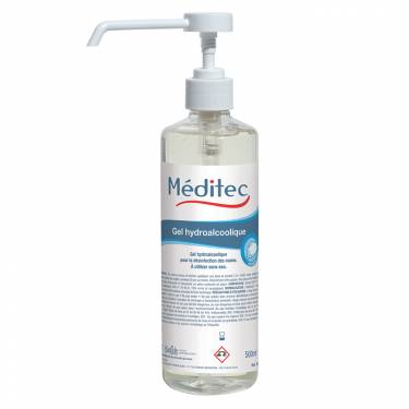 Gel hydroalcoolique 500ml Meditec